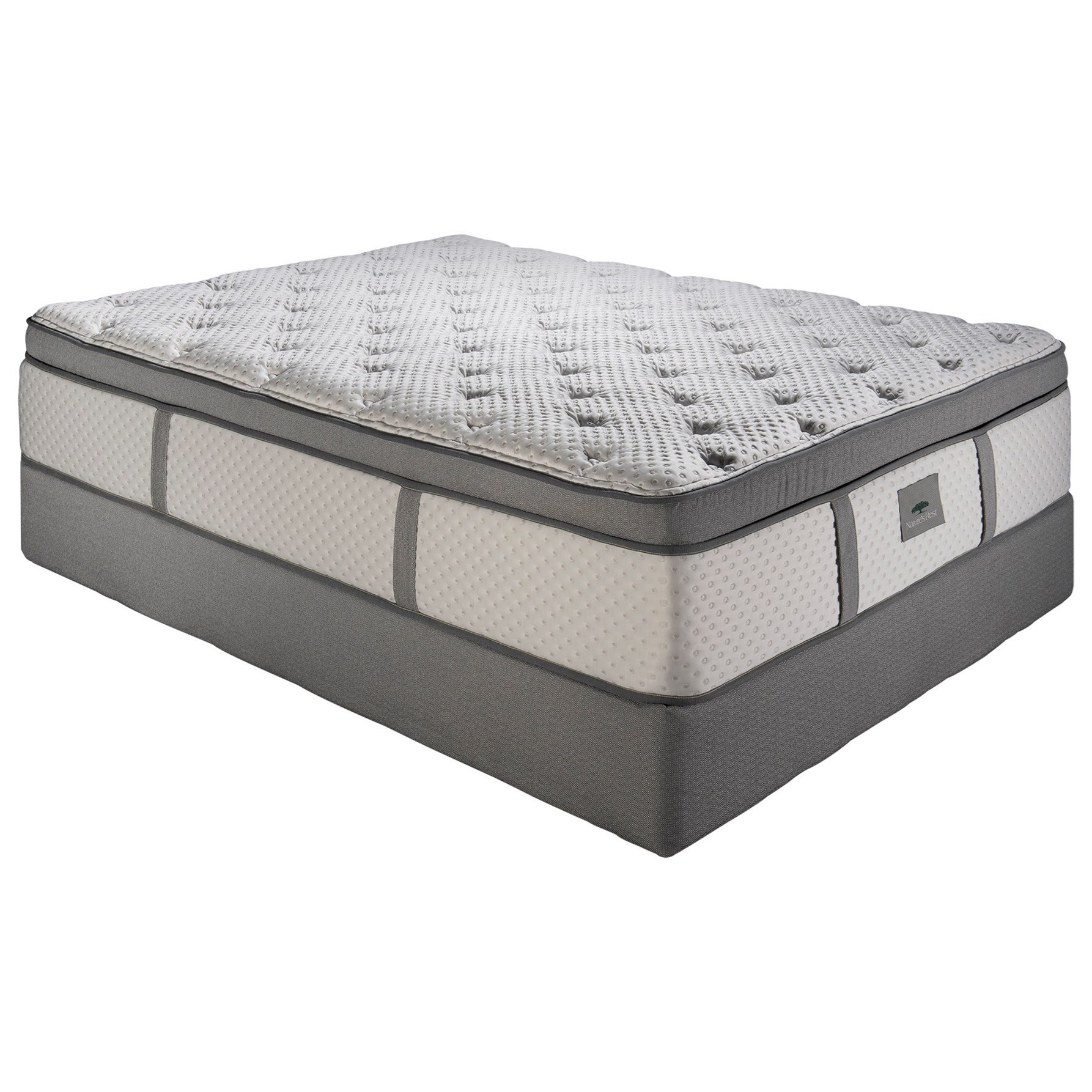 Spring Air Victoria ET Plush WVIC4PM+WPIME4B Full 15" Plush Euro Top Latex Mattress and 9" Prime